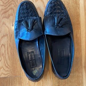 Coke Haan men’s tassel black loafers